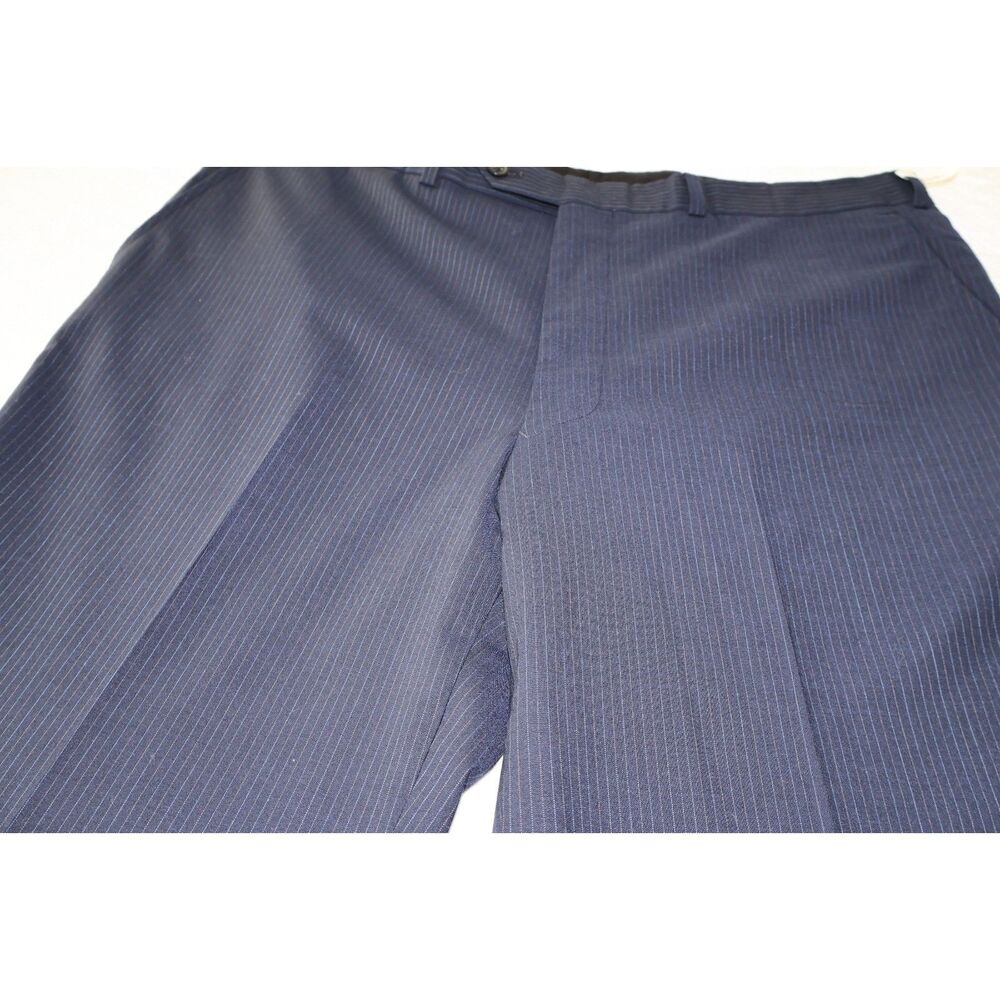 Brooks Brothers Wool BrooksCool 40x30 Dress Pants Navy Pinstripe